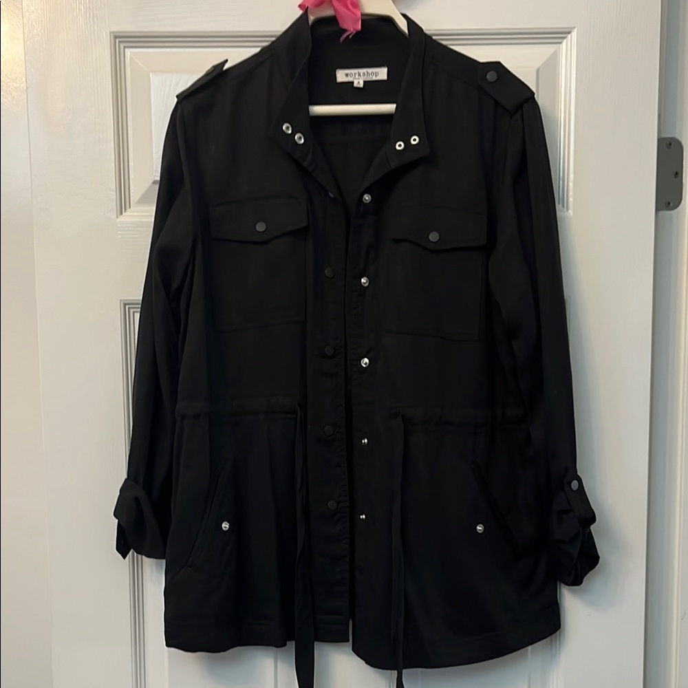 Workshop Black Tencel Utility Jacket - image 1
